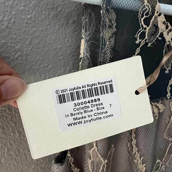 NWT Joyfolie Collette Dress in Barely Blue Sz 7 - Picture 8 of 12